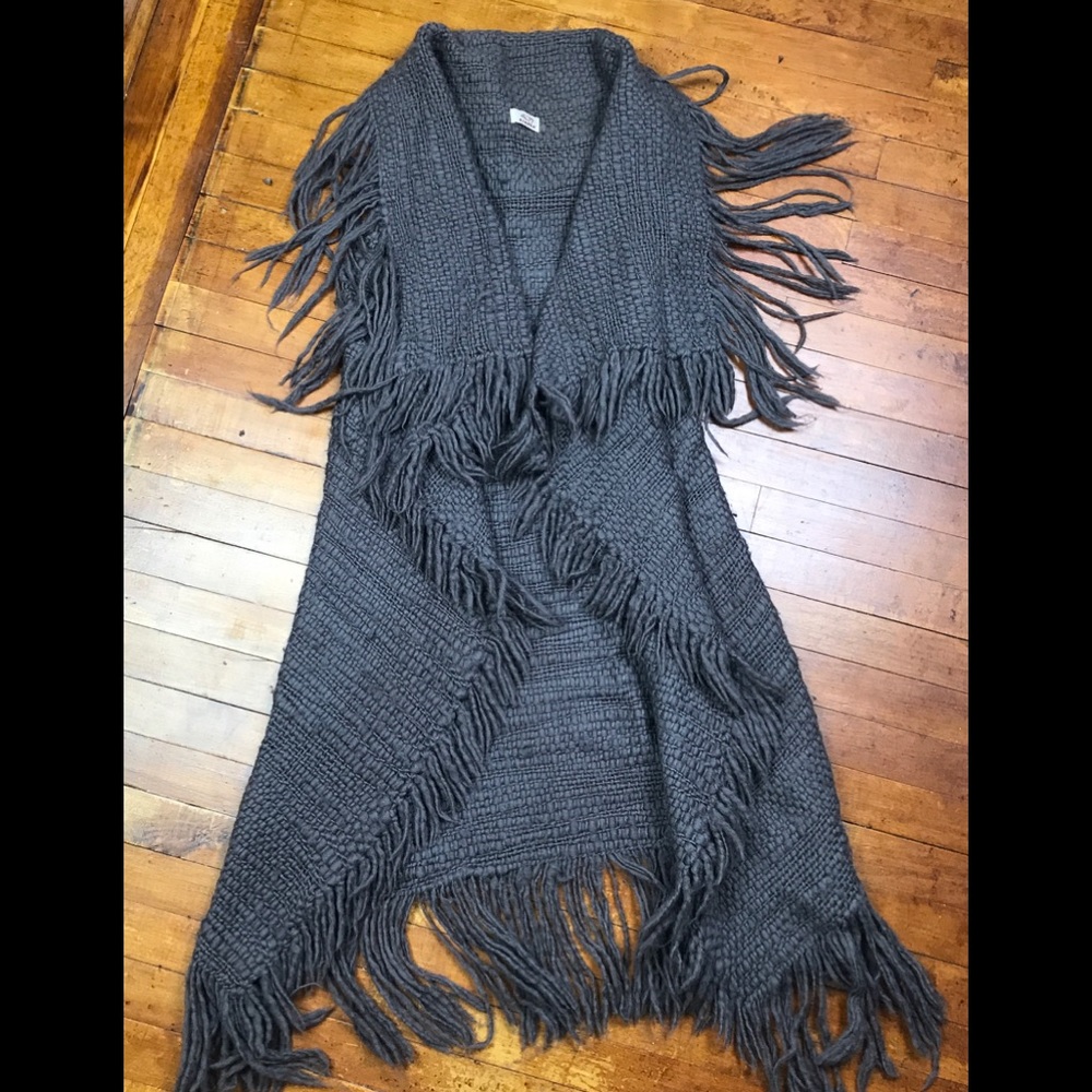 Boho Festival Sleeveless Cardigan Vest Tunic 70s Hippie